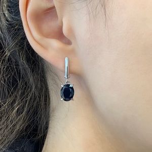 Natural Blue Sapphire Earrings